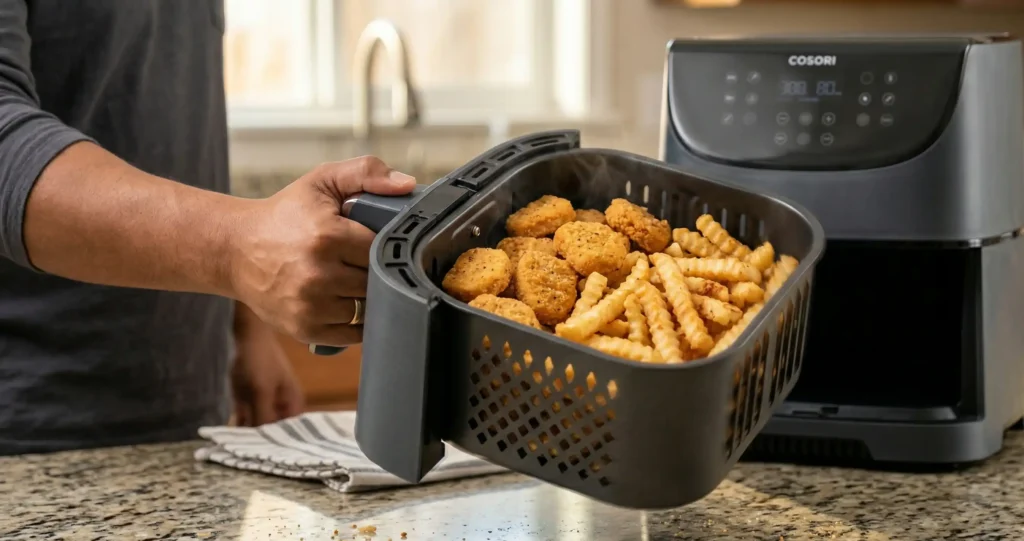 Crispy chicken wings cooked at 450 degrees in the TurboBlaze Clark Reviews